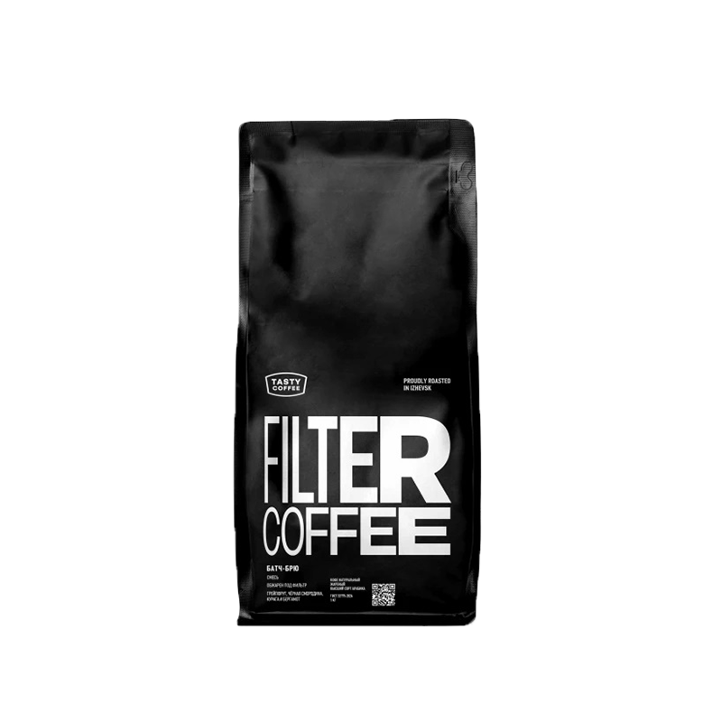 Кофе для фильтра в зернах "Батч-Брю", 1 кг, Tasty Coffee